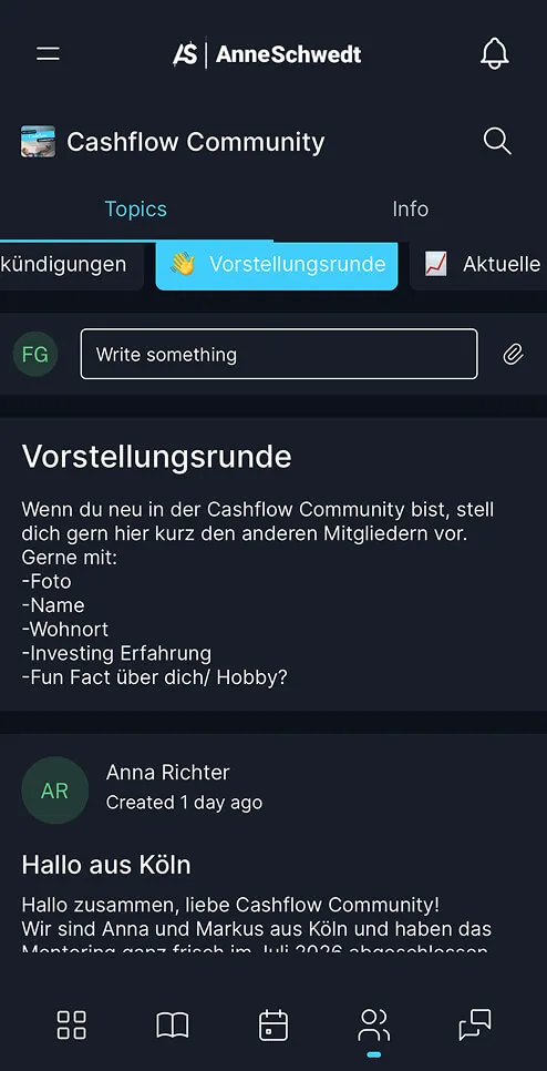 Die Anne-Schwedt-App auf dem Smartphone